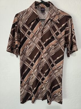 1970's Vintage Joel Cal-Made Never Iron Button Up Shirt